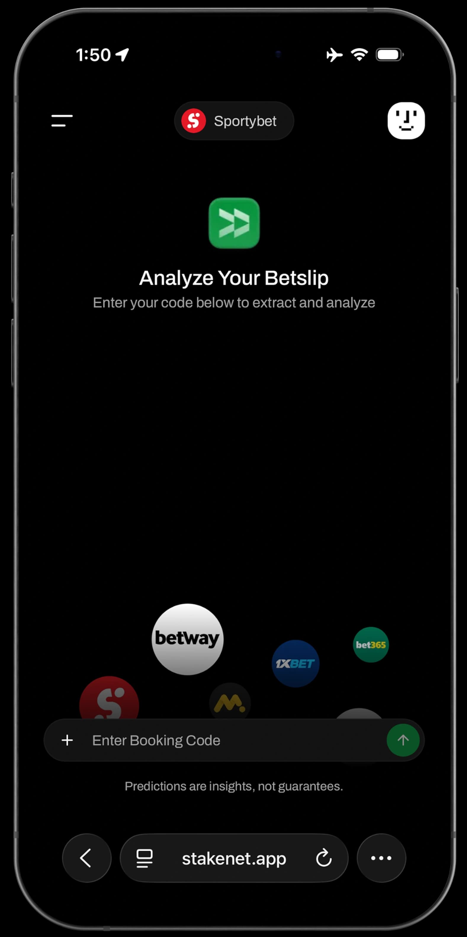 Analyze your betslip